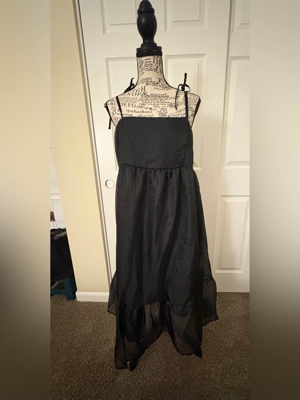 wild fable black midi dress size Large